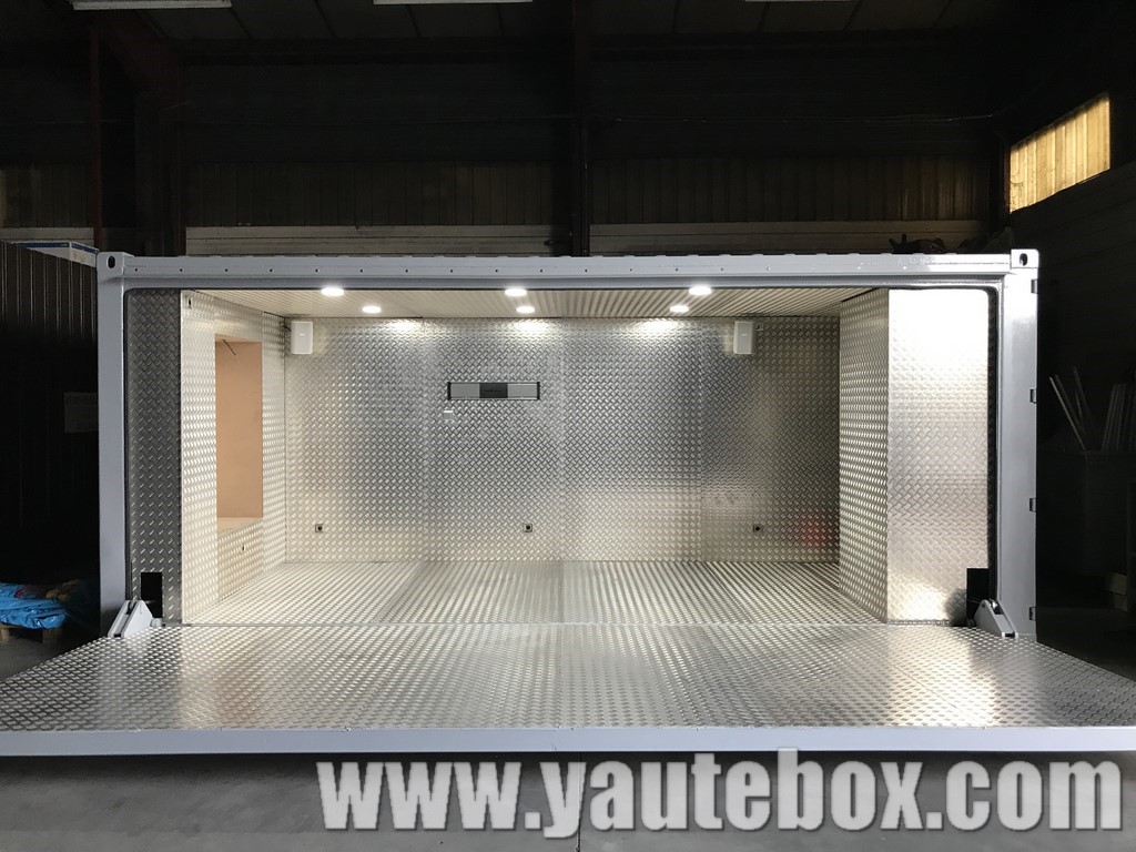 container evenementiel eclairage led blanc