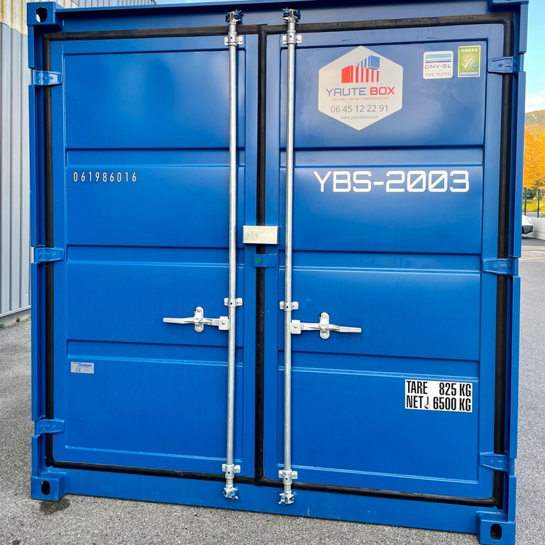 Container 10 pieds bleu en location