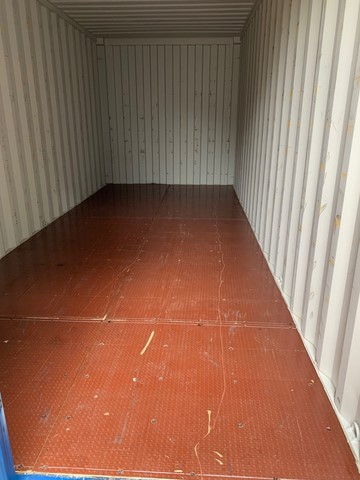interieur de container 20 pieds en bois d'origine