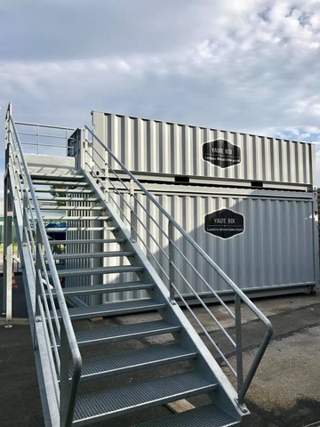 Container stand evenementiel yaute box