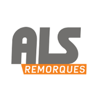 logo ALS remorque fond blanc ALS ecrit en gris et remorque en orange plus petit